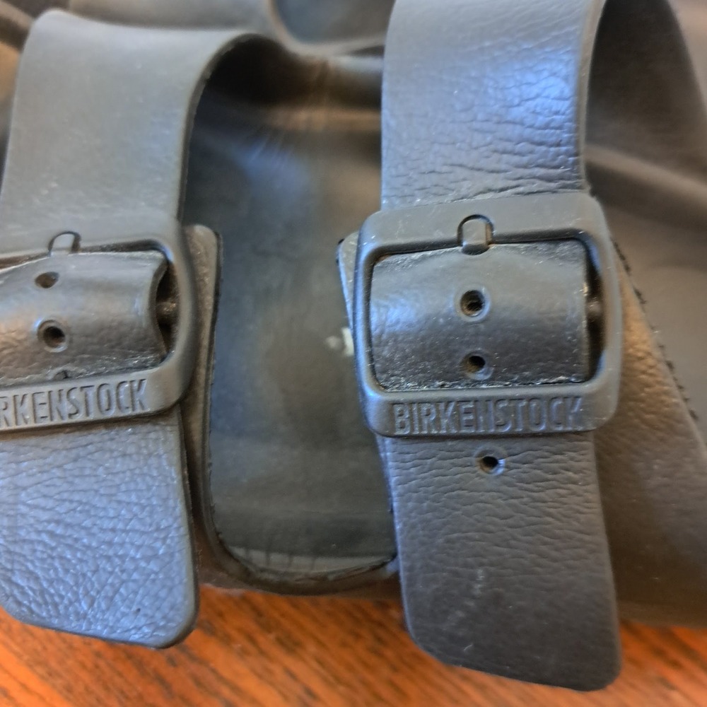 Birkenstock Arizona EVA Black Sandals Two Strap Slide Water Friendly Women 40 - Picture 3 of 7